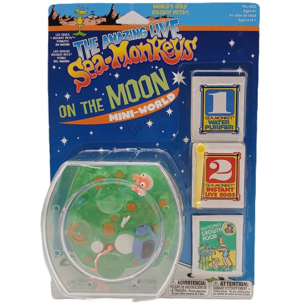 Vintage 2007 The Amazing Live Sea Monkeys On The Moon Mini World Kit Sealed NEW